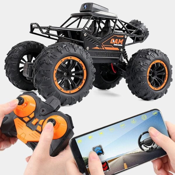 Toy Manufacturer China 1:18 2.4G Alloy Rc Car With HD 720P WIFI FPV Camera Machine On Remote Control Stunt SUV Radio Control Climbing Toys