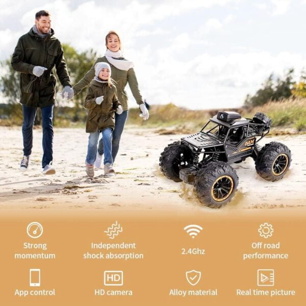 Toy Manufacturer China 1:18 2.4G Alloy Rc Car With HD 720P WIFI FPV Camera Machine On Remote Control Stunt SUV Radio Control Climbing Toys - Image 2