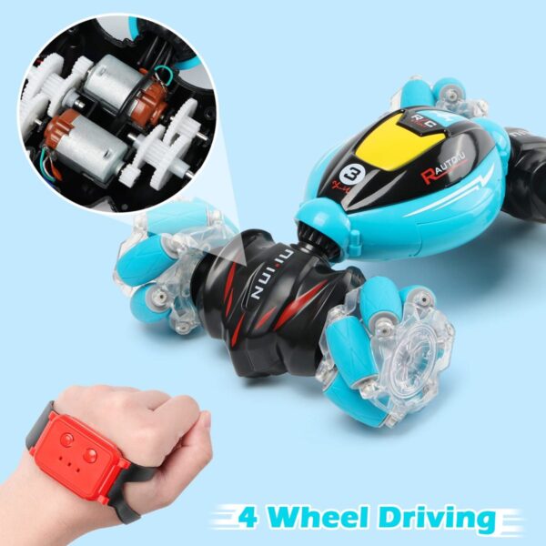 Toy Manufacturer China 2.4G Hand Watch Hobby Grade Gesture Sensing Drift Twister Stunt Remote Control Car Rc Cars - Image 2