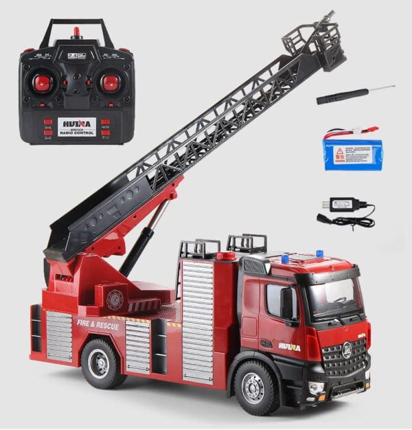 Toy Distributor China High Quality Huina 1/14 1561 22Ch 2.4GHz RC Engineering Rc Fire Truck