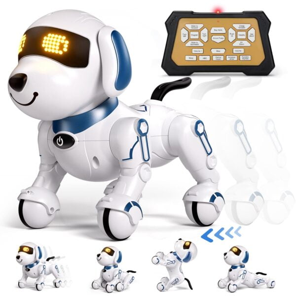 Toy Manufacturer China 2024 Remote Control Dog Toy Smart 360 Rolling-ove Smart Programmable Intelligent Walking Dancing Rc Robot Dog