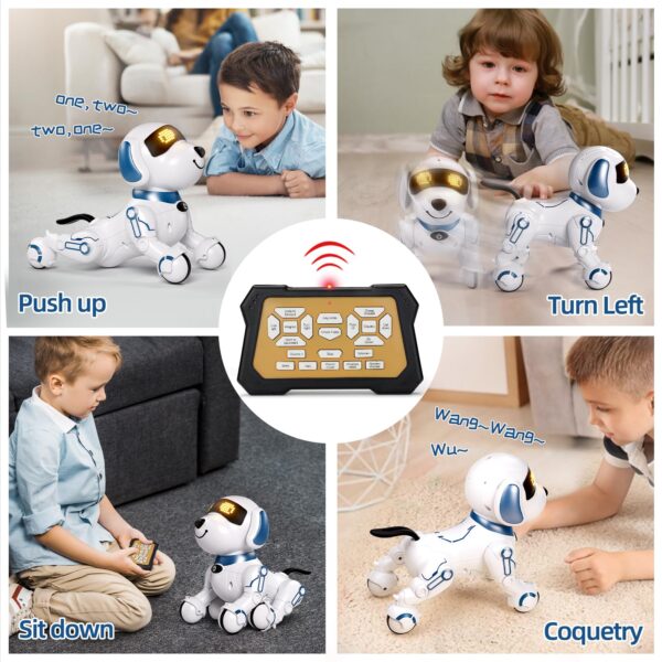 Toy Manufacturer China 2024 Remote Control Dog Toy Smart 360 Rolling-ove Smart Programmable Intelligent Walking Dancing Rc Robot Dog - Image 4