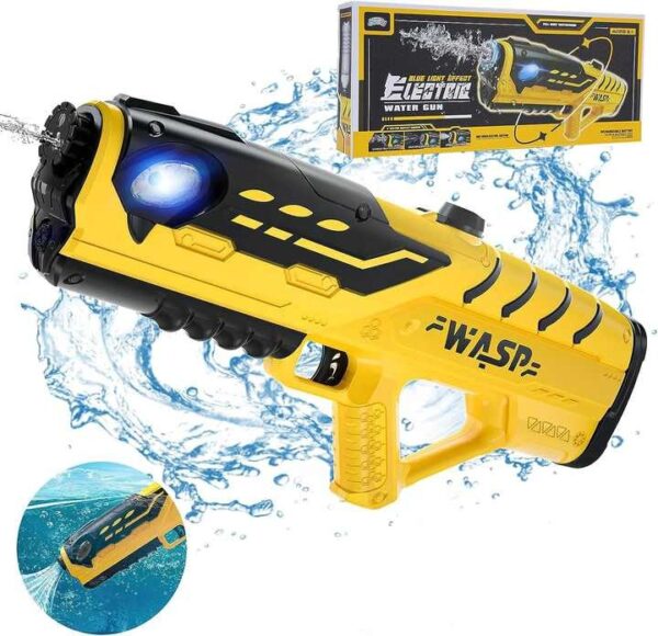 Wholesale Toy Supplier Automatic Water Squirt Guns Light Up to 39 Ft Range Automatic Electric Water Gun Toy for Adult