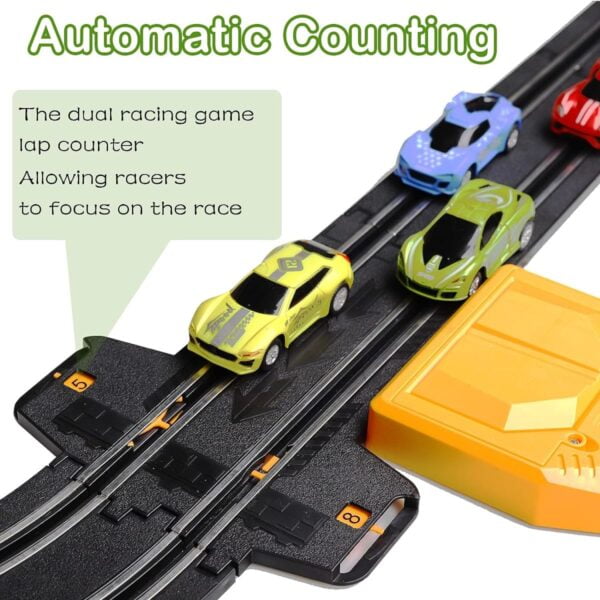 Custom Toy Manufacturer 1:64 Unisex Digital Car Toy Electric High Speed Vehicle Slot Car Race Track Sets Slot Toys for Adults - Imagen 3