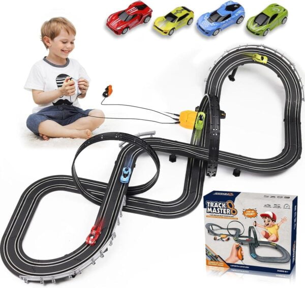 Custom Toy Manufacturer 1:64 Unisex Digital Car Toy Electric High Speed Vehicle Slot Car Race Track Sets Slot Toys for Adults - Imagen 6