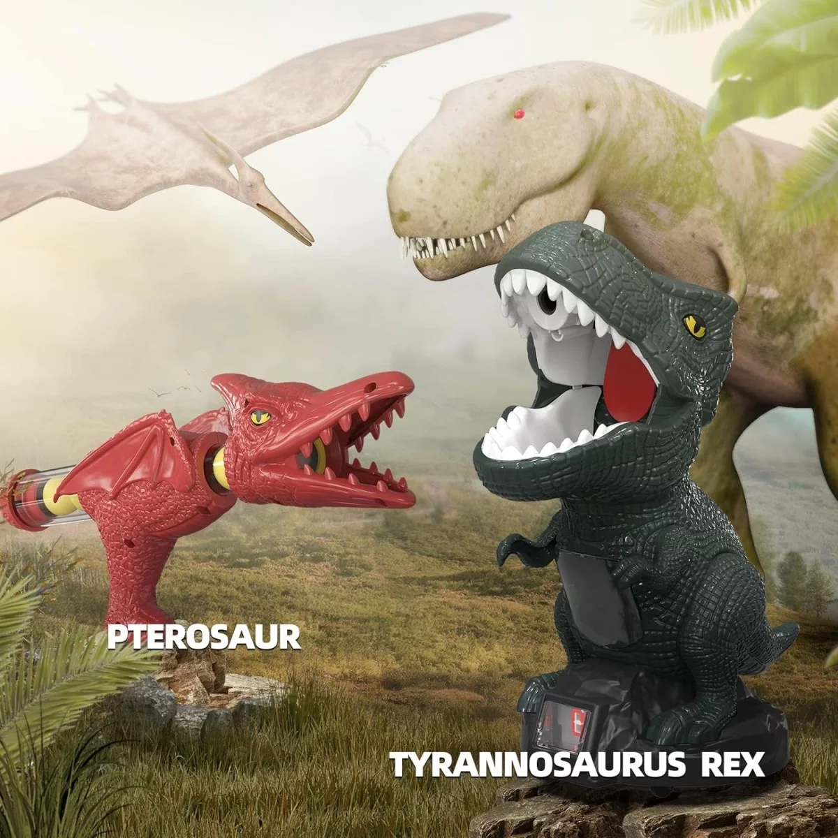 Bulk Toy Orders Children's Moveable Dinosaur Foam Soft Bullet Gun Dinosaur Shooting Game Toys for Kids - 영상 6