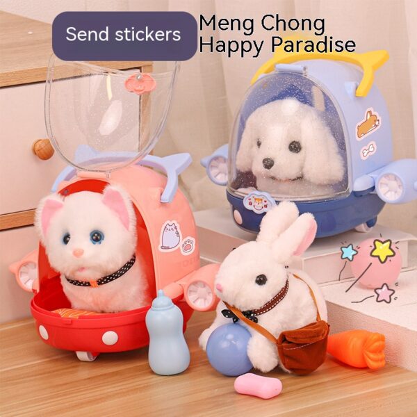 Toy Manufacturer China Custom Interactive Stuffed Animal Puppy Bunny  Cat Toys Pet Electronic Plush Toys - 영상 4