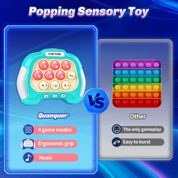 OEM Toy Manufacturer Bubble Pop Handheld Stress Relieve Quick Pop Push It Electronic Pop It Game Machine Fidget Toys for Kids - Image 3