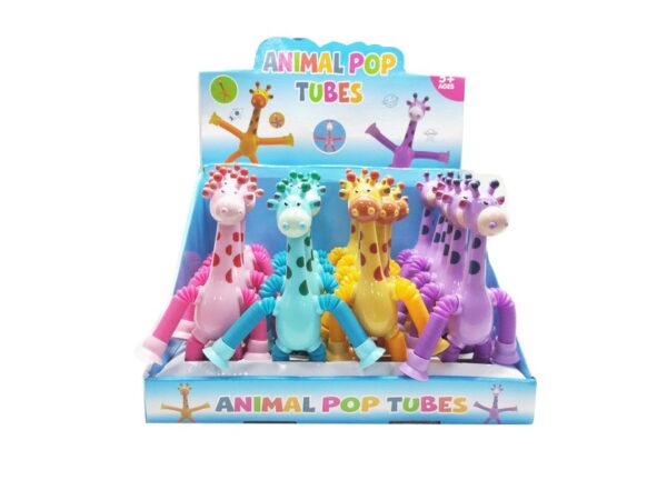 Toy Manufacturer China Toys Giraffe Pop Tubes Sensory Toys Novelty Spring Fidget Toy Stretch Tube Stress Relief Toy for Kid Adult Birthday Gift Party Favors - Image 3