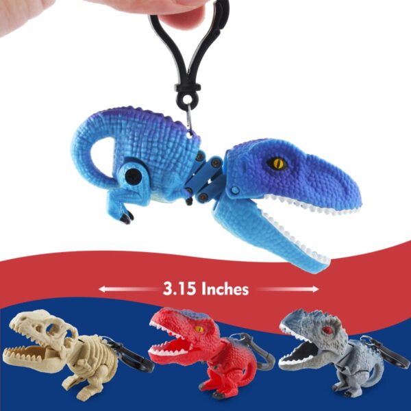 Wholesale Supplier Toy Dino Keychains Dinosaur Grabber Keychain Toy - 画像 3