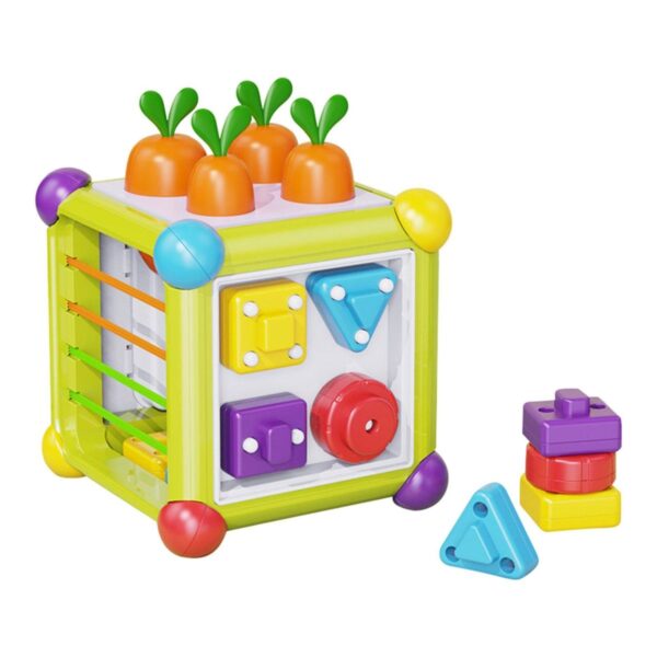 Toy Supply Chain New Baby Early Development Educational Montessori Shape Sorter Colorful Cube Activity Cube Toys