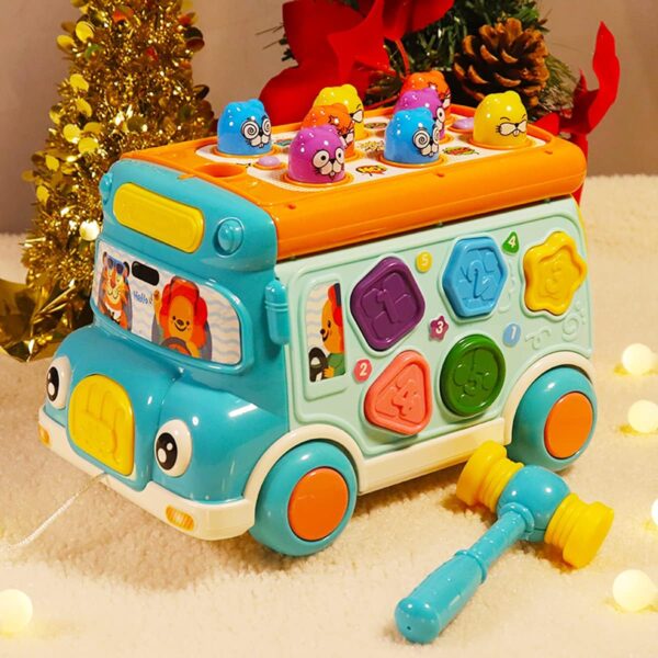 Toy Procurement China Montessori Toys Early Education Infant Education Learn Car Music Activity Bus Baby Toy - Изображение 4