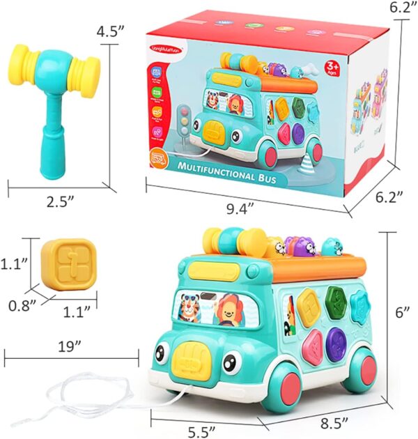 Toy Procurement China Montessori Toys Early Education Infant Education Learn Car Music Activity Bus Baby Toy - Изображение 5