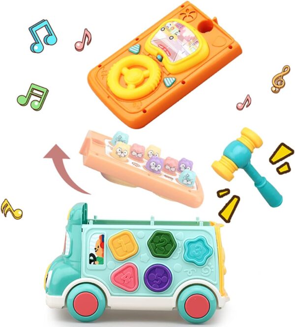 Toy Procurement China Montessori Toys Early Education Infant Education Learn Car Music Activity Bus Baby Toy - Изображение 6