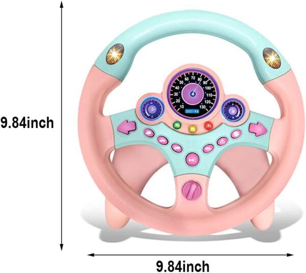 Fabricante de juguetes China Juguetes educativos Bebés Niños Simulador de conducción de automóviles eléctricos Juguete Volante de simulación Juguete para niños - Imagen 5