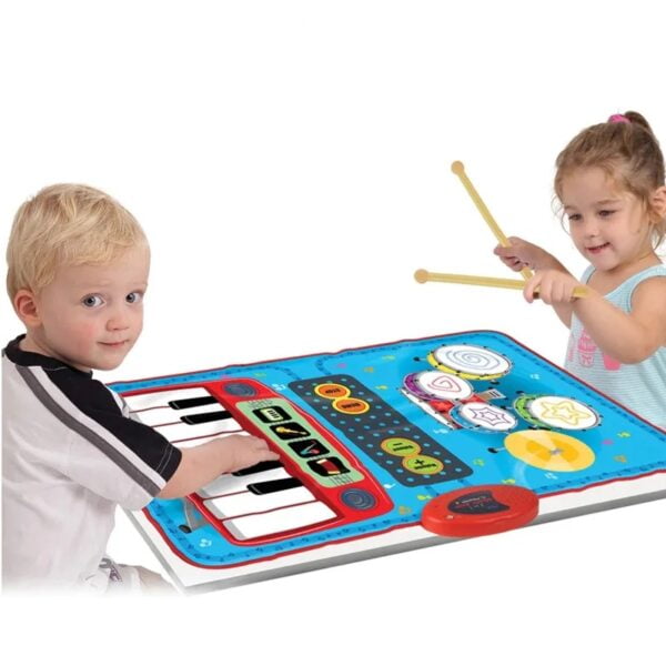 China Toy Distributor Wholesale Educational Kids Interactive Drum Piano Keyboard 2 in 1Baby Musical Play Mat Toys - Image 6