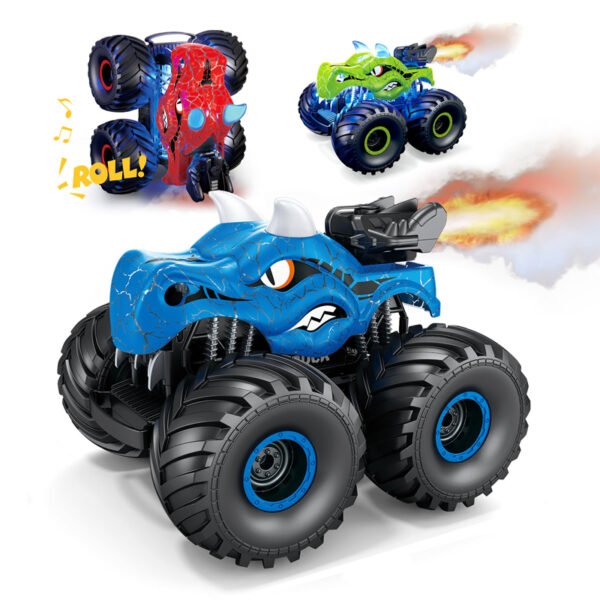 Adquisición de juguetes de China 2,4 GHz 360 Grado Deriva Truco Control Remoto Monster Truck Juguete Coche Dinosaurio Rc Coches - Imagen 2