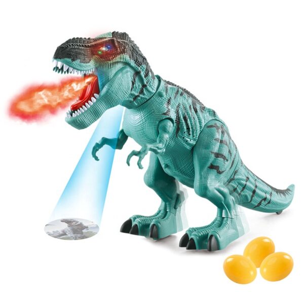 Toy Distributor China New Arrival Large Realistic Robot Electric Spray T Rex Dinosaur Toy with Light and Music and Projection