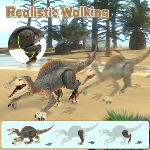 Wholesale Toy Supplier 2 在 1 Light Chasing Electric RC Walking Robot Remote Controlled Dinosaur Remote Control Dinosaur Toys - 图片 4