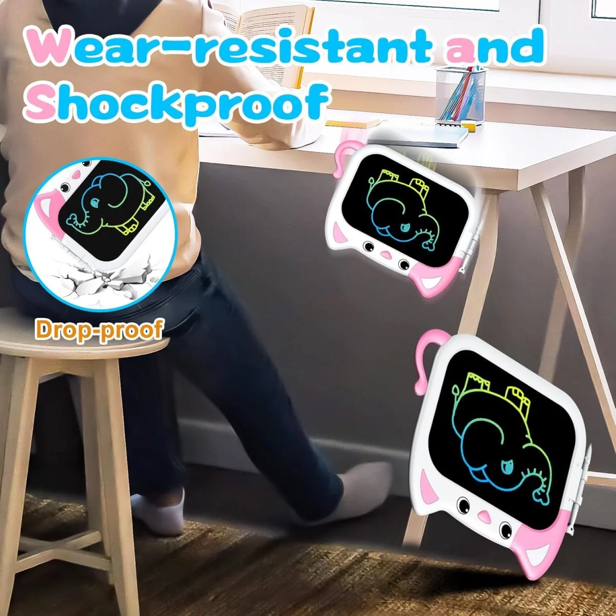 10 Inch Colorful Electronic Erasable Drawing Pad - Imagem 3