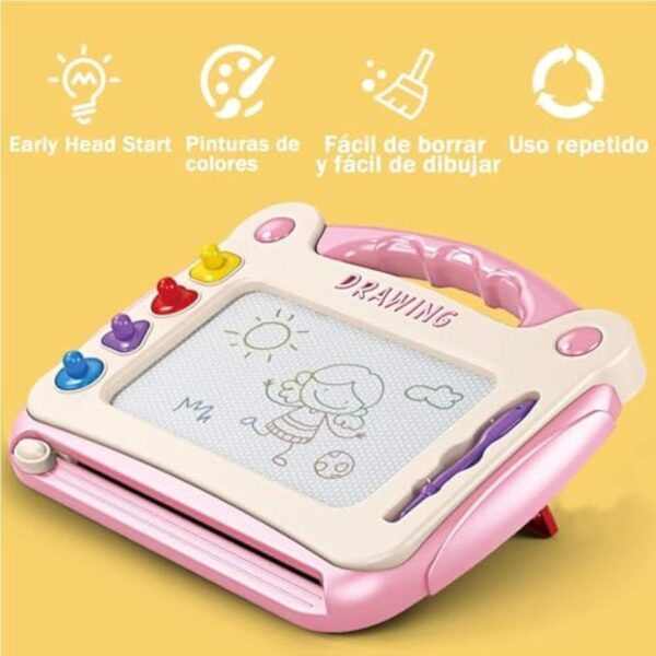 China Toy Factory Portable Erasable Drawing Colorful Magic Magnetic Educational Painting Learning Pads Magnetic Toy Drawing Board - Image 2