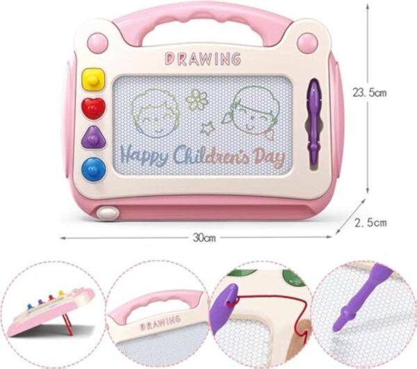 China Toy Factory Portable Erasable Drawing Colorful Magic Magnetic Educational Painting Learning Pads Magnetic Toy Drawing Board - Image 3