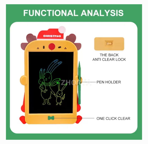 Plastic Toys Manufacturer Colorful Magic Lcd Writing Tablet Drawing Board Digital For Kids - Image 4