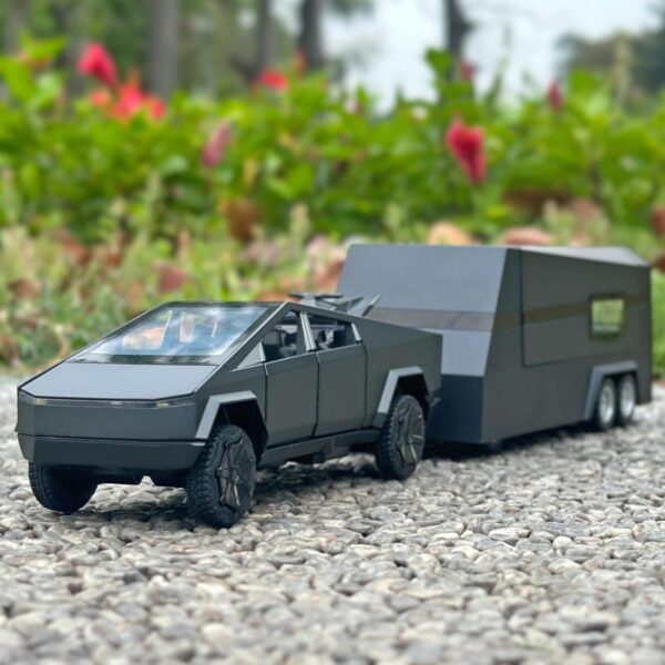 ISO Certified Toy Factory Toy Cars 1/32 Cybertruck Pickup Trailer Alloy Car Model Diecasts Metal Toy Off-road Vehicles Truck Model Sound and Light - Image 4