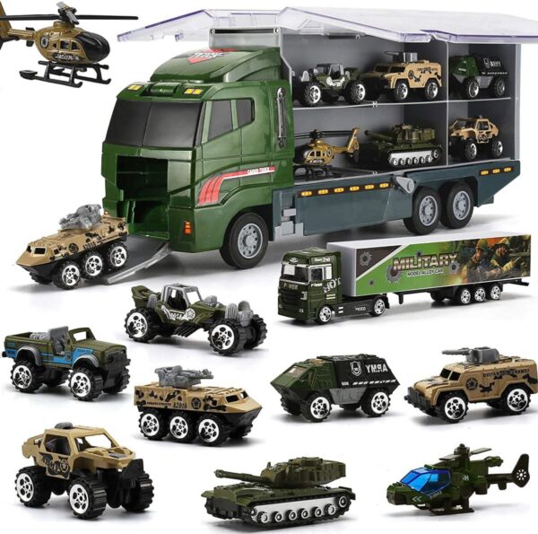 Zertifizierter Spielzeughersteller. Kinder-Rollenspiel-Polizeistation-Set, Armeefahrzeug, Mini-Kampfset, Druckguss-Spielzeug, Autotransporter, LKW, Spielzeugauto