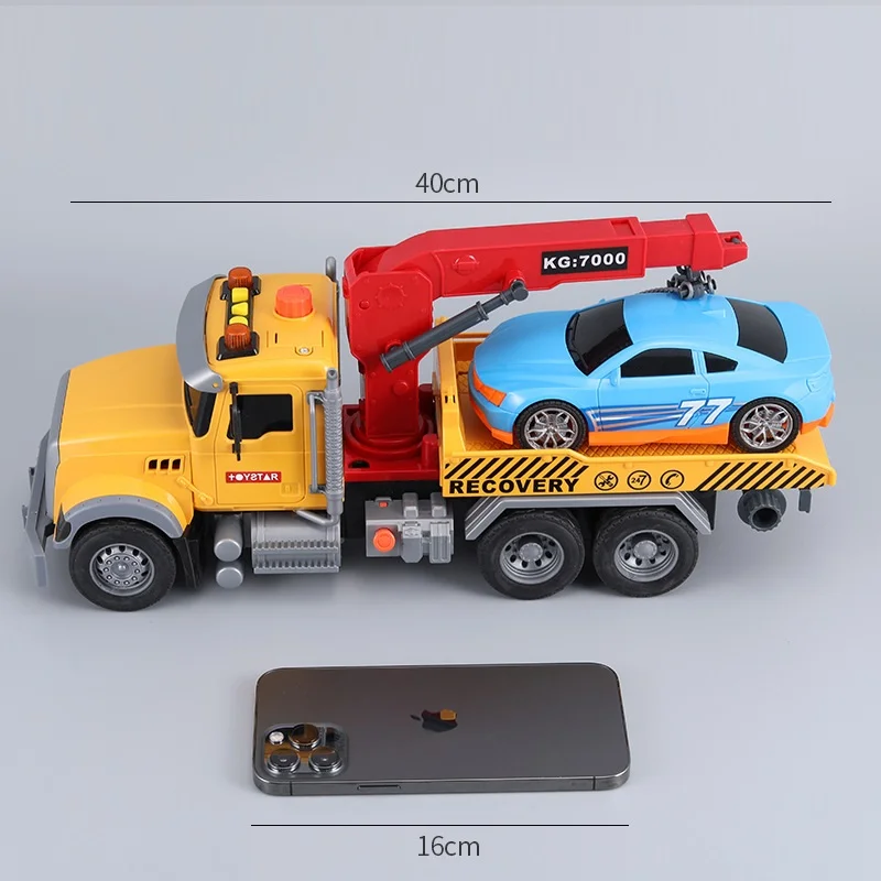 CPSIA 준수 장난감 공장 1:12 Plastic Big Pull Back Friction Car Toys Electric Inertial Fire Trucks Toy Truck Set - 영상 5