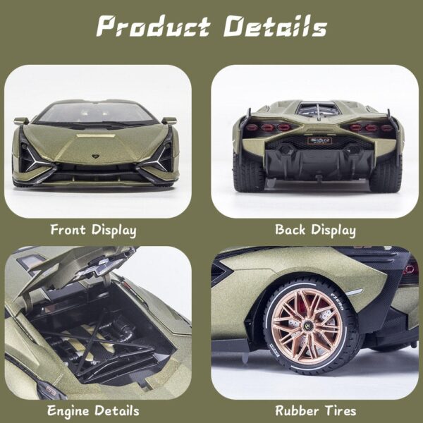 High-Quality Toys Supplier Assurance Toys Customization Vehicles Lambor Toy 1:18 Alloy Metal Diecast Model Car - Image 6