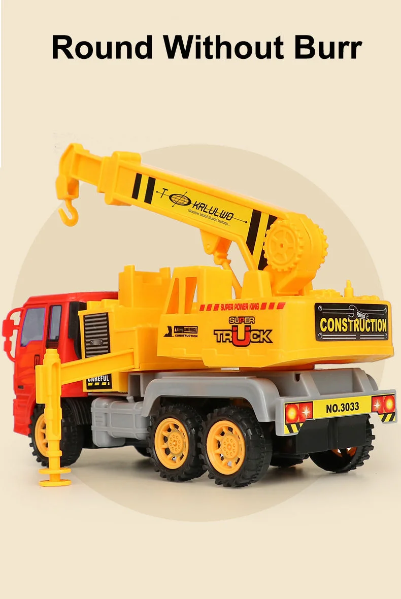 Sustainable Toy Production Inertia Toys Vehicle Play Set 6 PCS Friction Truck Engineering Working Car Toys Friction Toy Cars Vehicle - Image 6