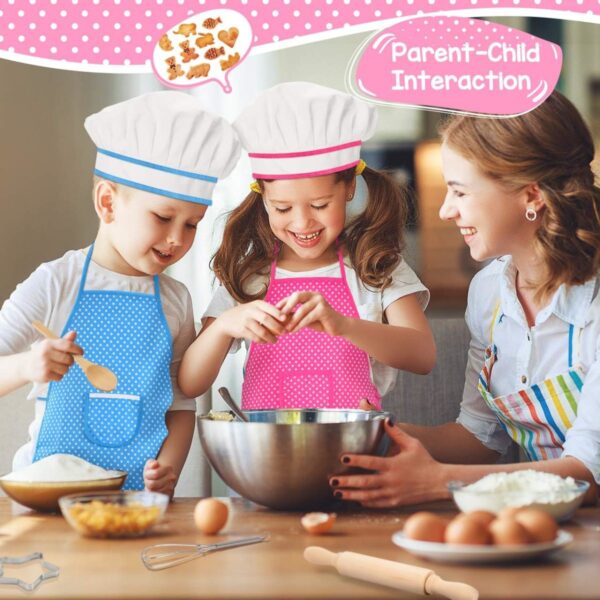 Large Volume Toy Orders 11 Pieces Baby Children Coton Apron Kitchen Cake Baking Cooking Tools Kitchen Toys - 영상 4