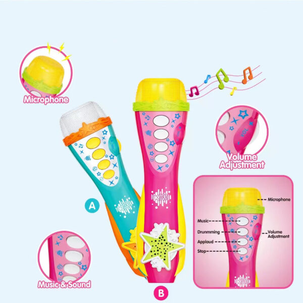 Toy Production Line Children's Karaoke Gaming Model Singing Music Microphone Toy