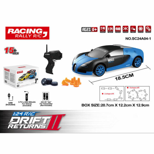 Plastic Toys Manufacturer 2.4G 1:24 Drift Rc Car 4WD Toy Remote Control Hotwheels Electric Popular F1 Racing Rc Car - Image 5