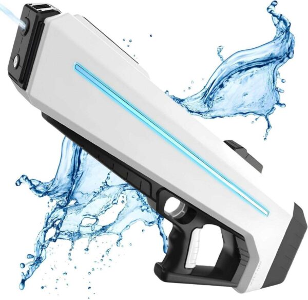 OEM Toys China Dynamic Big Capacity Light up Electric Water Gun Toy 32 FT Shooting Range Super Soaker Water Guns