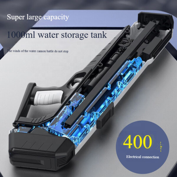 OEM Toys China Dynamic Big Capacity Light up Electric Water Gun Toy 32 FT Shooting Range Super Soaker Water Guns - Image 5