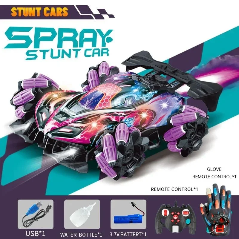 Coche teledirigido del reloj del dedo de los coches 2.4g de la fábrica de juguetes de China con el espray de la música ligera 1/16 Coche de deriva Rc con detección de gestos - Imagen 5