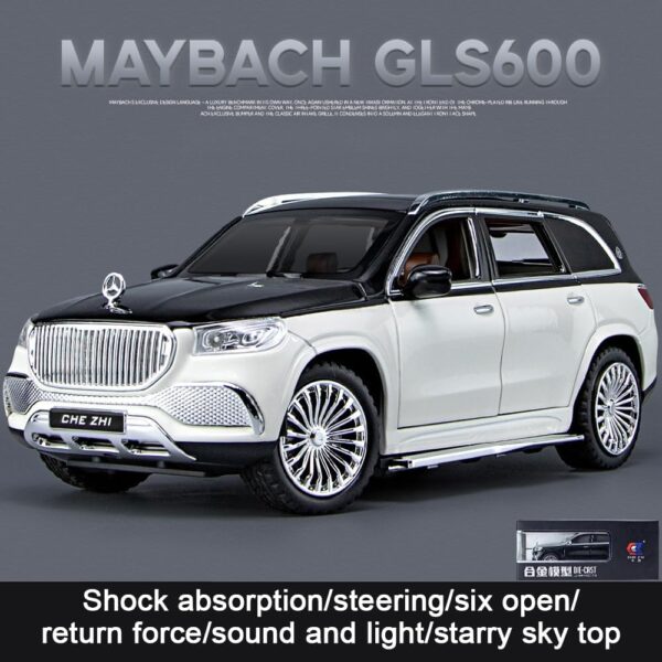 Toy Wholesaler China 1/24 Scale Diecast Cars Maybach GLS600 Alloy Cars Toy Model As Gifts - 画像 3