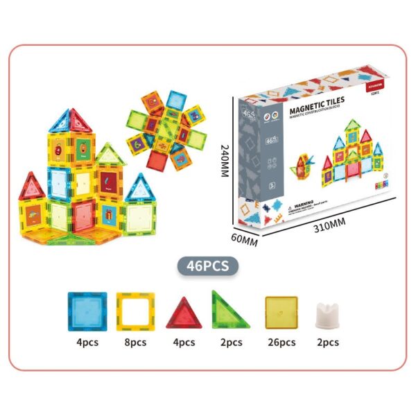 China Toy Distributor Factory Plastic Magnetic Building Blocks Magnet Toy for Children - 画像 2