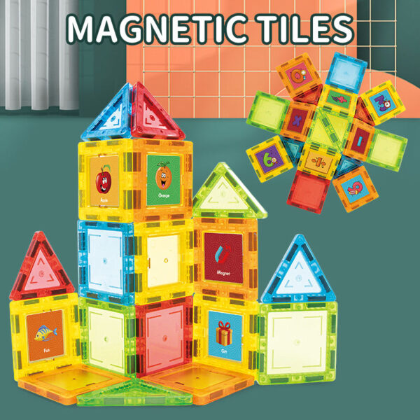 China Toy Distributor Factory Plastic Magnetic Building Blocks Magnet Toy for Children - 画像 3