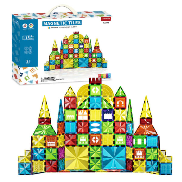 OEM Toys China 3D Construction Magnet Building Block Sets Educational DIY Plastic Tiles ABS Magnetic Tiles