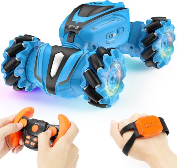 Wholesale Toy Supplier Hot Selling Kids Stunt Twist Cars Deformation Hand Gesture Radio Control Toy High Speed Remote Control RC Stunt Car