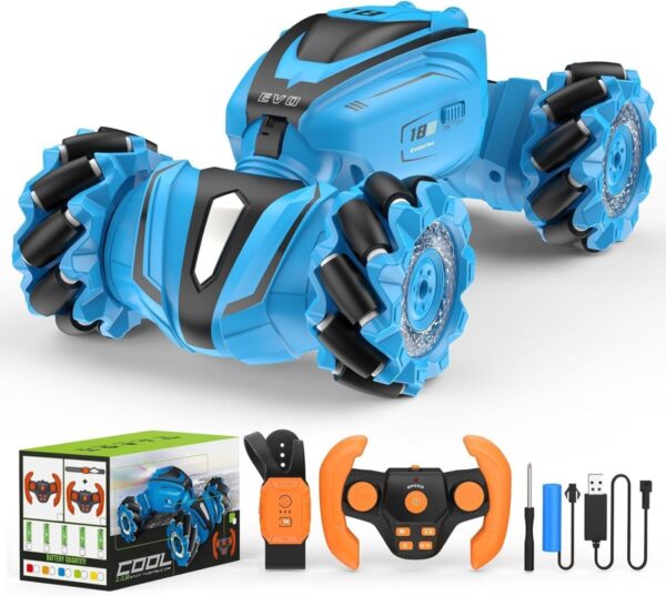 Wholesale Toy Supplier Hot Selling Kids Stunt Twist Cars Deformation Hand Gesture Radio Control Toy High Speed Remote Control RC Stunt Car - Image 2