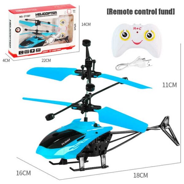 Factory Price Toys Remote Control Helicopter USB Charging Lights Fall-resistant Infrared Gesture Sensor Flying Induction Helicopter