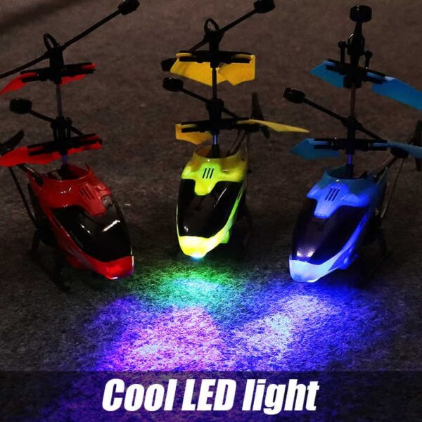 Factory Price Toys Remote Control Helicopter USB Charging Lights Fall-resistant Infrared Gesture Sensor Flying Induction Helicopter - Image 5