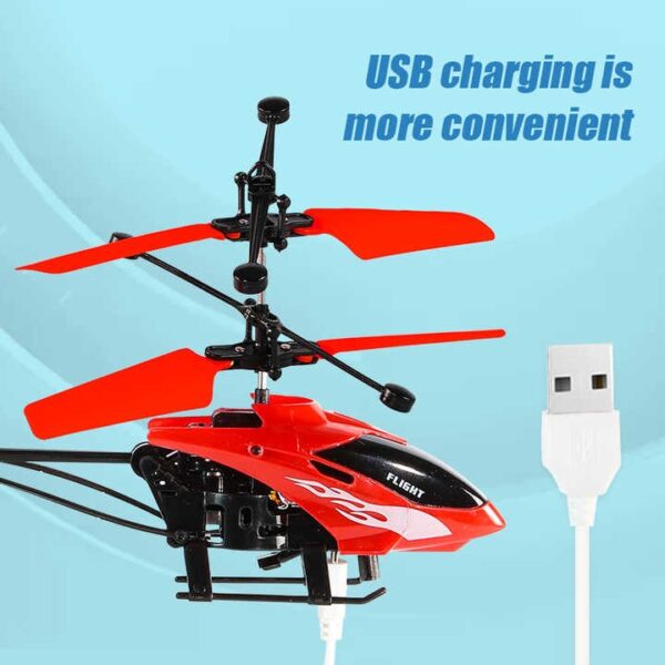 Factory Price Toys Remote Control Helicopter USB Charging Lights Fall-resistant Infrared Gesture Sensor Flying Induction Helicopter - Image 6