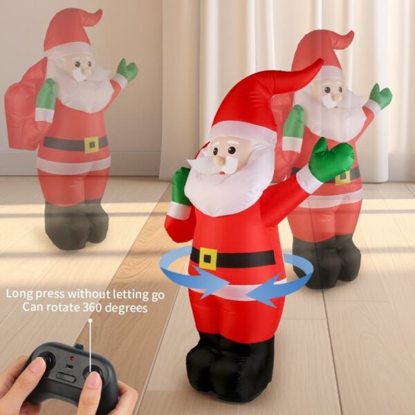 Toy Wholesaler China 113CM Remote Control Musical Moving Large 360 Degree Rotation Christmas Inflatable Santa Claus Toys - Imagen 3