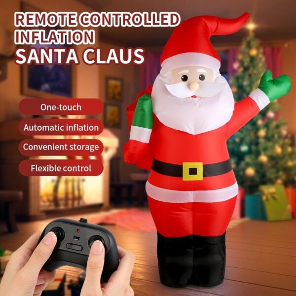 Toy Wholesaler China 113CM Remote Control Musical Moving Large 360 Degree Rotation Christmas Inflatable Santa Claus Toys - Imagen 4