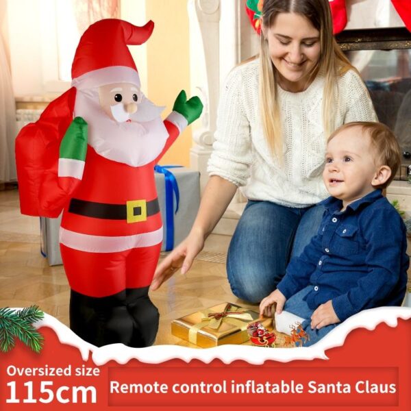 Toy Wholesaler China 113CM Remote Control Musical Moving Large 360 Degree Rotation Christmas Inflatable Santa Claus Toys - Imagen 6